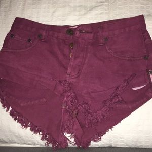 One teaspoon shorts